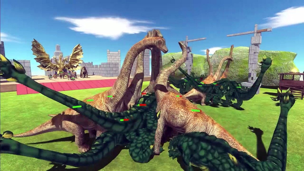 Bloop War - Giant Bloop VS Ghidorah - Animal Revolt Battle Simulator
