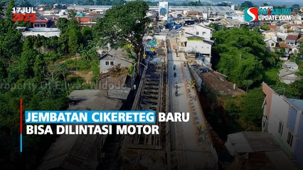 Jembatan Cikereteg Baru Bisa Dilintasi Motor