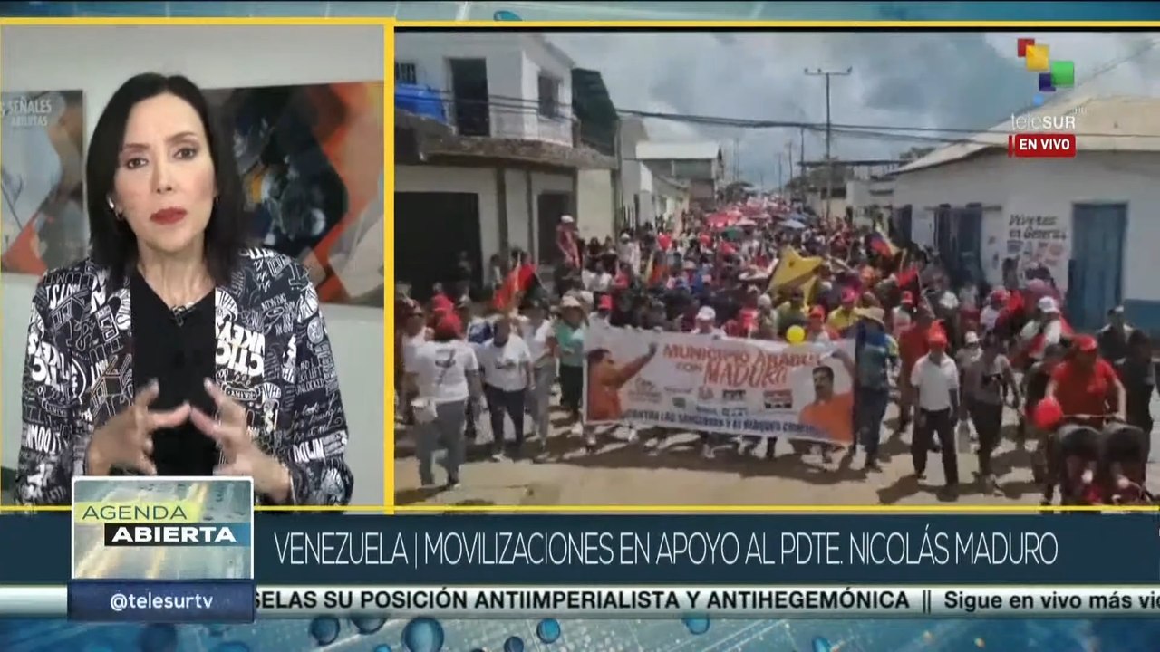 Venezuela: Multitudinarias marchas en Venezuela en apoyo al Gobierno de Maduro