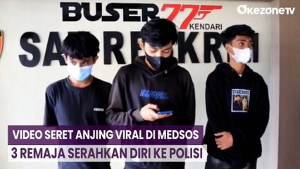 Video Seret Anjing Viral di Medsos, 3 Remaja Serahkan Diri ke Polisi