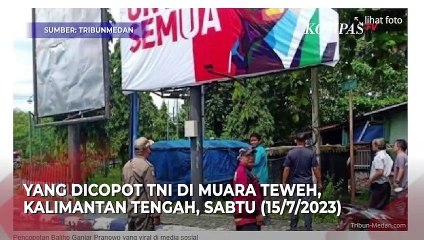 Video herunterladen: Respons Ganjar Pranowo, Baliho Gambar Dirinya Dicopot TNI di Muara Teweh, Kalimantan Tengah