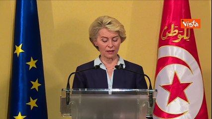 Migranti, von der Leyen: "Da Ue 100 mln a Tunisia, partneship anti-trafficanti"