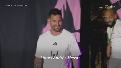 Lionel Messi officiellement présenté au stade de son nouveau club, l'Inter Miami