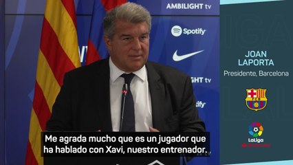 Laporta, a Gündogan: "Fuiste el primer jugador que nos pidió Xavi"