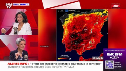 Polémique sur les "60 degrés" en Espagne : Sandrine Rousseau s'énerve sur BFMTV