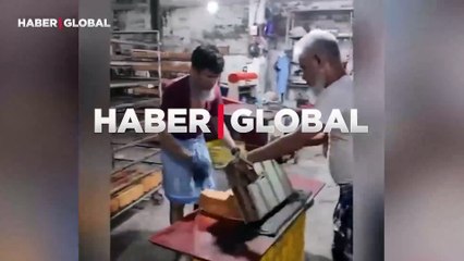 'Hijyen kurallarına uygundur' etiketli, Hint ekmeği üretimi sosyal medyayı salladı