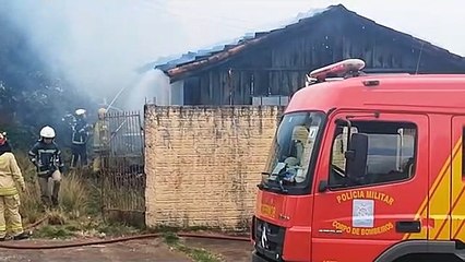Incêndio consome parte de residência na Rio Grande do Norte em Umuarama