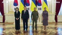 Ucraina, il presidente sudcoreano Yoon incontra Zelensky a Kiev