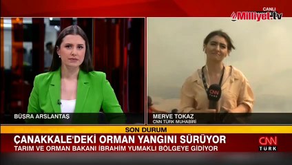 Çanakkale'de büyük yangın! Köyler boşaltıldı, yollar kapatıldı