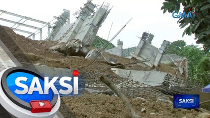 Babae, patay sa pagguho ng pader sa construction site | Saksi
