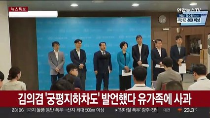 김의겸 '궁평지하차도' 발언했다 유가족에 사과