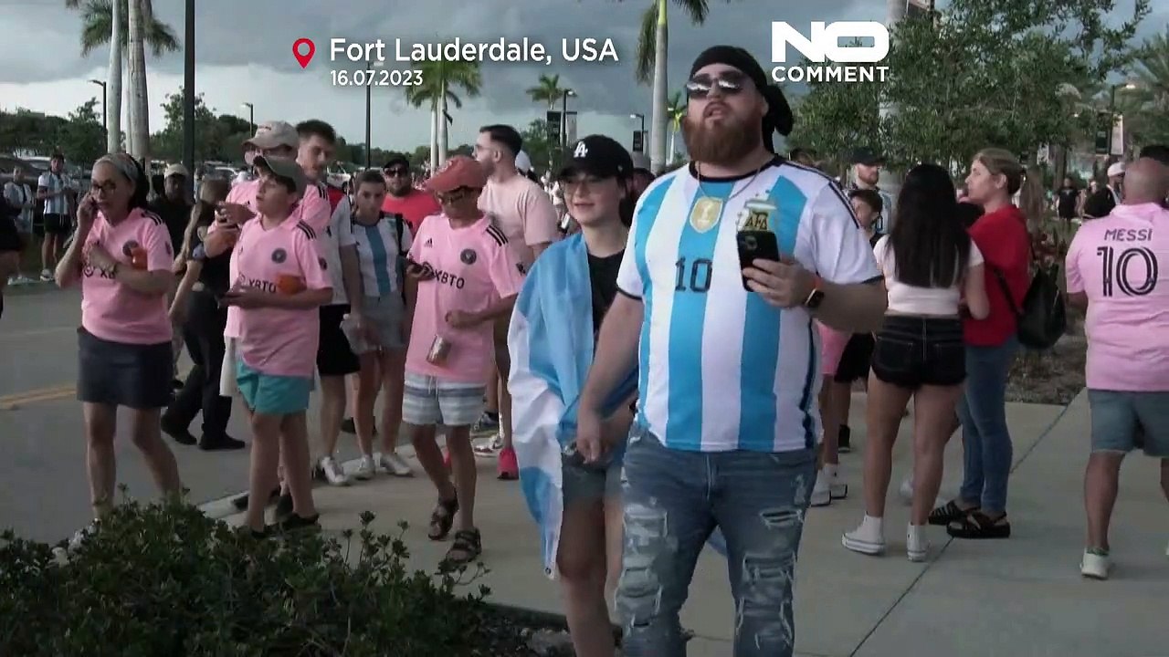 Nur das Weihwasser fehlte: Lionel Messi frenetisch in Florida gefeiert