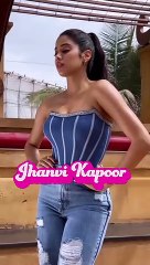 जाह्नवी कपूर का फिगर छोड़ पीछे का सोफा क्यों देख रहे लोग