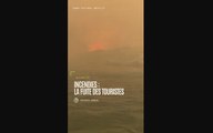 Incendies : la fuite des touristes à Rhodes, en Grèce