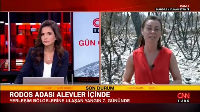 Yunanistan yangınlarla mücadele ediyor... Rodos Adası'ndaki yangınlar 7. gününde