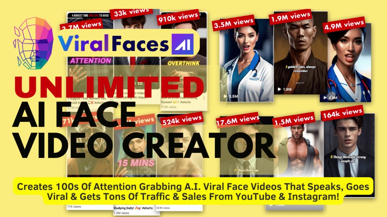 Viral Faces AI App - Unlimited AI Face Video Creator App By Yogesh Agarwal