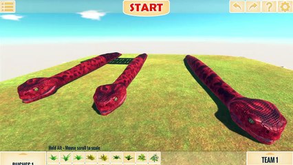 1 VS 1 - Infernals VS Fantasy on Arena Wobbles - ARBS TV   Animal Revolt Battle Simulator