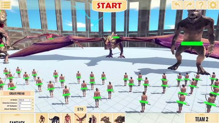 50x Archers vs Giant Fantasy All Unit x10 HP - ARBS TV   Animal Revolt Battle Simulator