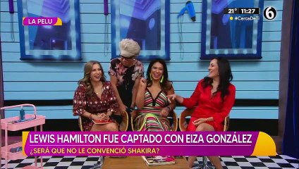 Eiza González es captada con Lewis Hamilton