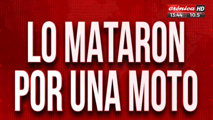 Tenía 38 años: lo mataron para robarle la moto