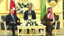 Erdoğan, Suudi Arabistan Veliaht Prensi Selman ile görüştü