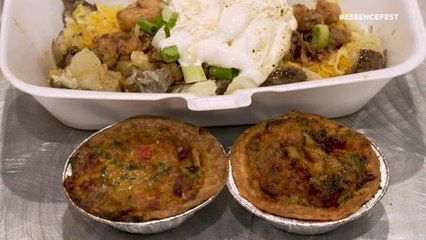 WATCH: 'Try This Dish' Sharí Nycole Tries The 'Seafood Baked Potato' & 'Crawfish Pie' From Mardi Gras Madness