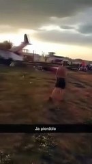 Ils se sont réfugiés dans le hangar à cause des fortes pluies, l'avion s'est écrasé sur eux： 5 morts, 10 blessés