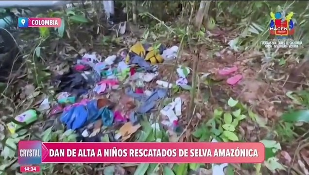 Dan de alta a niños rescatados de la selva amazónica