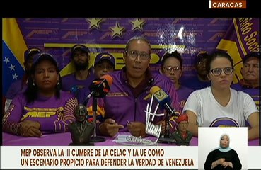 MEP expresa que el encuentro de la III Cumbre de la CELAC-UE es propicia para la defensa de la verdad