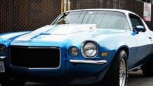 1973 Chevrolet Camaro . Classic muscle cars show. سيارات كلاسيكيه