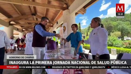 Inauguración de la Primera Jornada Nacional de Salud Pública en Chiapas