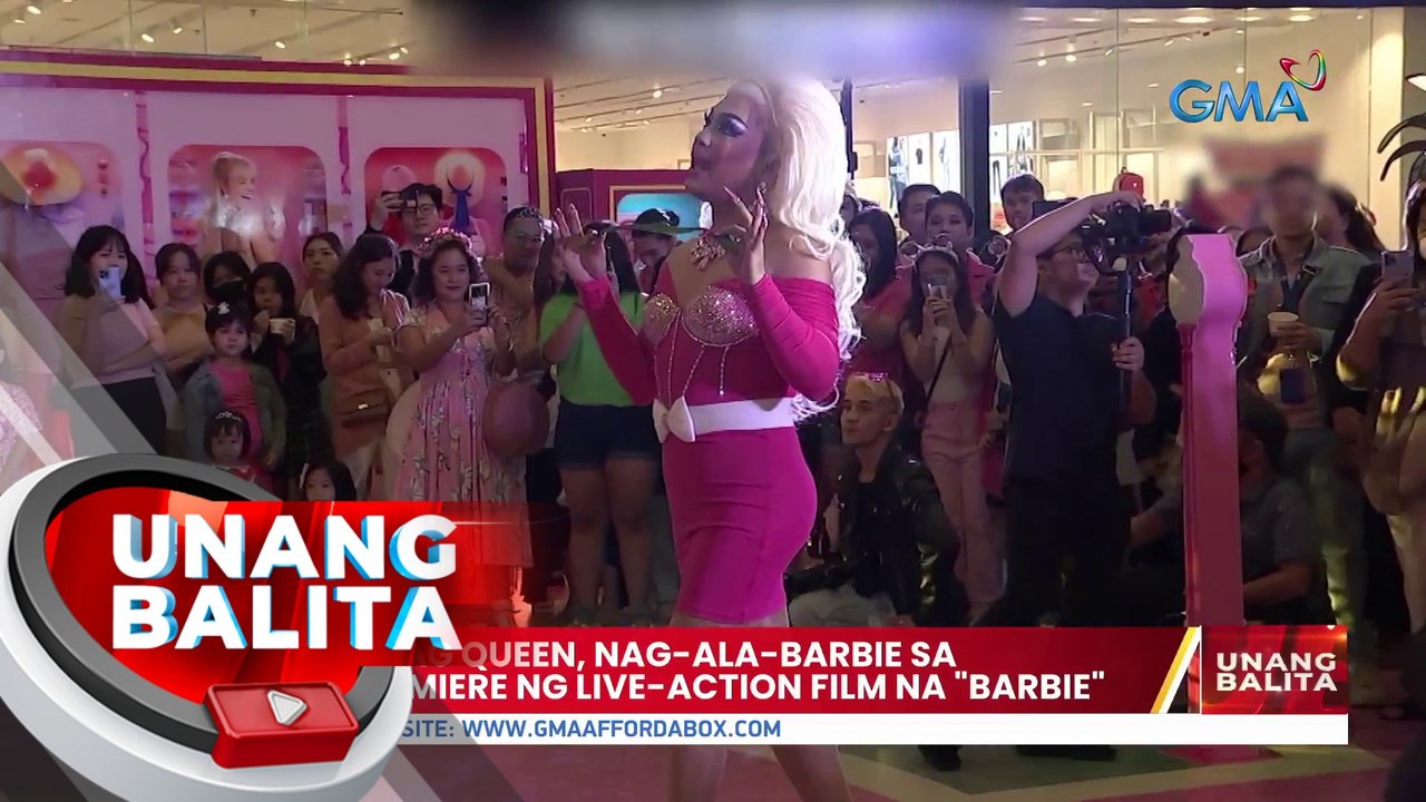 Ilang drag queen, nag-ala-barbie sa gala premiere ng live-action film na 'Barbie'| UB
