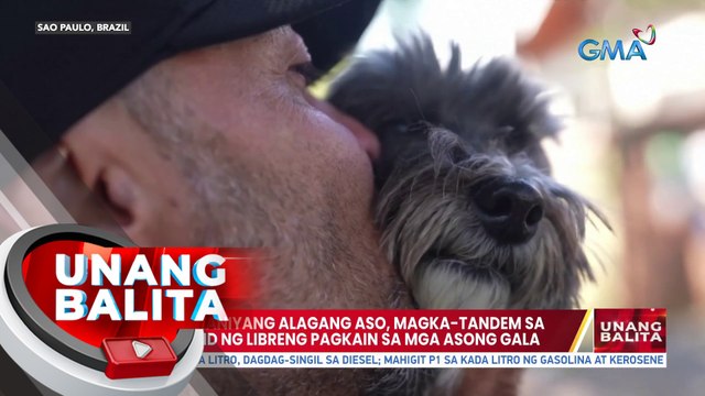 Lalaki at kaniyang alagang aso, magka-tandem sa paghahatid ng libreng pagkain sa mga asong gala | UB
