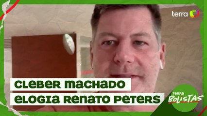 Cleber Machado chama Renato Peters de ilustrador criativo