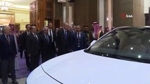 Veliaht Prens Muhammed bin Selman, TOGG ile Cumhurbaşkanı Erdoğan'ı oteline bıraktı