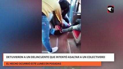 Detuvieron a un delincuente que intentó asaltar a un colectivero