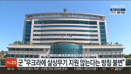 국방부 "우크라에 살상무기 지원하지 않는다는 방침 불변"