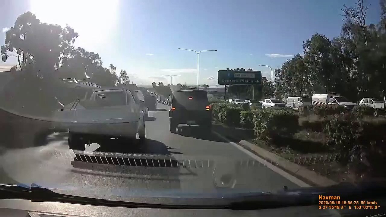 Driver Gets Cut Off In Traffic