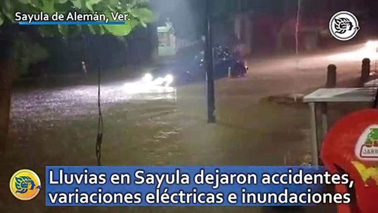 Lluvias en Sayula dejaron accidentes, variaciones eléctricas e inundaciones