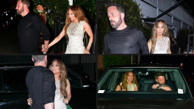 Bennifer bunch' for romantic dinner with Ben Affleck on first wedding anniversary.