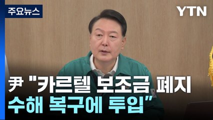 尹 "이권·부패 카르텔 보조금 전부 폐지...수해 복구에 투입" / YTN