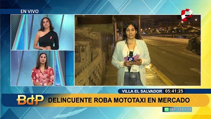 Villa el Salvador: delincuente roba mototaxi a padre de familia