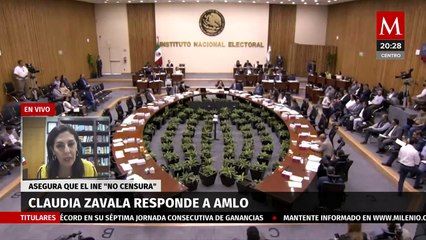El INE no cesura; asegura Claudia Zavala
