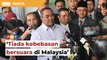 Tiada kebebasan bersuara di Malaysia, dakwa Sanusi