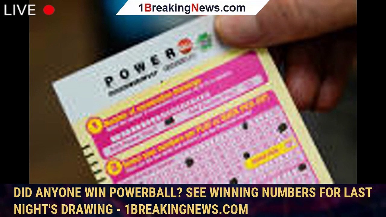 Did anyone win Powerball? See winning numbers for last night's drawing