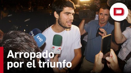 La calurosa bienvenida de Alcaraz a su Murcia natal tras su éxito en Wimbledon