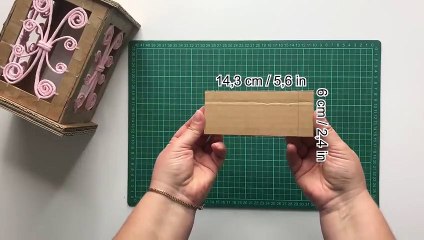 DIY Decorative lantern made of cardboard | Cardboard craft