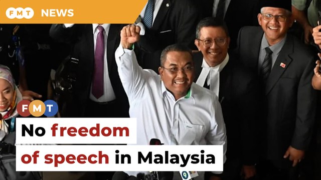 No freedom of speech in Malaysia, claims Sanusi