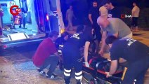 Düzce'de 'dur' ihtarına uymayan otomobilin çarpması sonucu 1'i polis 3 kişi yaralandı