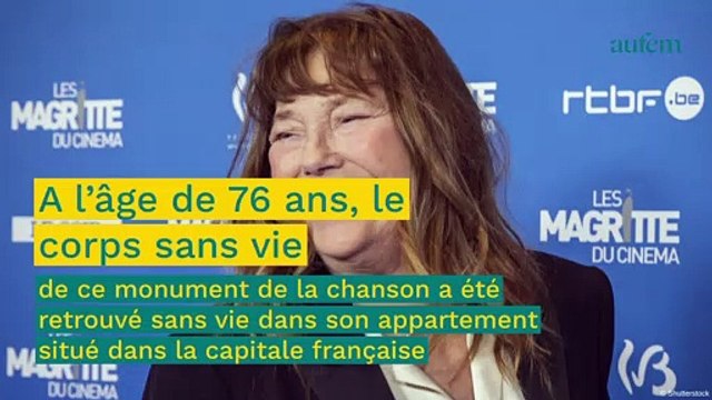 Mort de Jane Birkin : les causes du décès de la chanteuse révélées